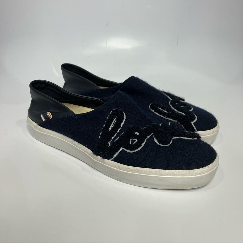 Ellen Degeneres Jolind‎ lagoon style slip-on shoes Love navy blue size 9